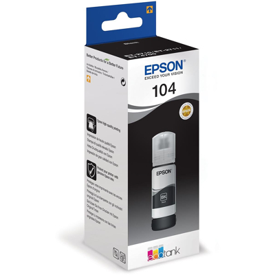 Afbeelding van Epson 104 (C13T00P140) Inktcartridge Zwart