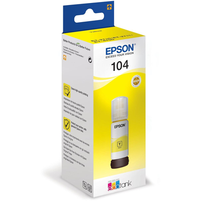 Afbeelding van Epson 104 (C13T00P440) Inktcartridge Geel