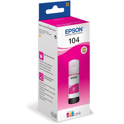 Afbeelding van Epson 104 (C13T00P340) Inktcartridge Magenta