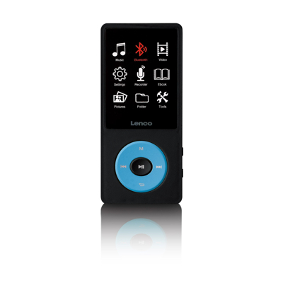 Afbeelding van Lenco Xemio 860BU MP3/MP4 speler met Bluetooth® en 8GB intern geheugen Blauw