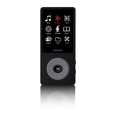 Afbeelding van Lenco Xemio 860BK MP3/MP4 speler met Bluetooth® en 8GB intern geheugen Zwart