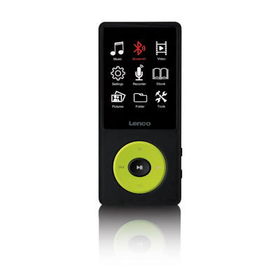 Afbeelding van Lenco Xemio 860GN MP3/MP4 speler met Bluetooth® en 8GB intern geheugen Groen
