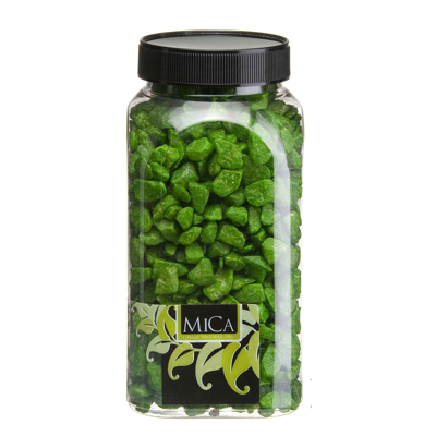 Afbeelding van Marbles groen fles 1 kilogram Mica Decorations
