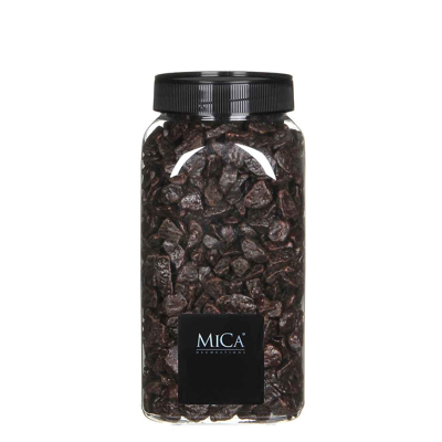 Afbeelding van Marbles donkerbruin fles 1 kilogram Mica Decorations