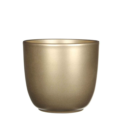 Afbeelding van Tusca pot rond goud h16xd17 cm Mica Decorations