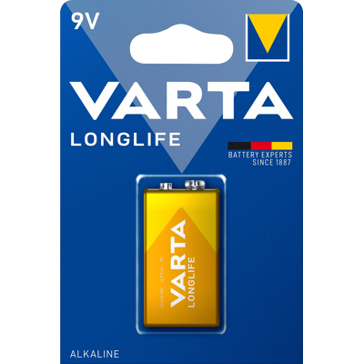 Afbeelding van Varta 9V Batterij 4122101411 1stuk(s) 0.565Ah 4008496525423
