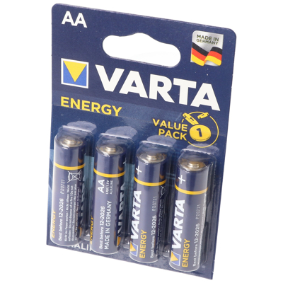 Afbeelding van Varta Batterijen Energy Alkaline LR06/AA 1.5 Volt 4 Stuks
