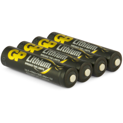 Afbeelding van AAA batterij GP lithium 1.5V 4 stuks