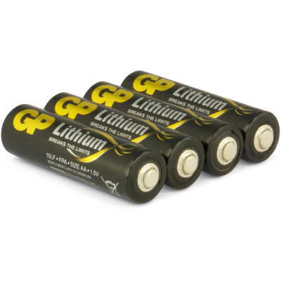 Afbeelding van AA batterij GP lithium 1.5V 4 stuks