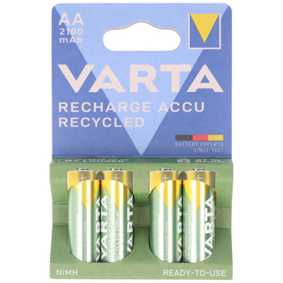 Afbeelding van Varta AA Batterij 56816101404 4stuk(s) 1.2V 2.1Ah 4008496931583