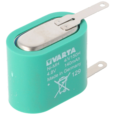 Afbeelding van batterij geschikt voor Varta 4 / V150H NiMH Fabrikantnr.: 55615304060 met soldeertag
