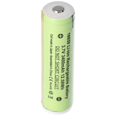 Afbeelding van Batterij geschikt voor 3.7V 18650ICR Steel W oplaadbare 10W LED zaklamp