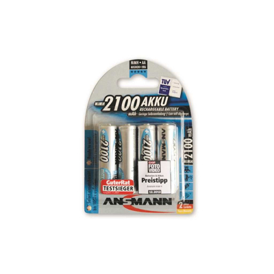 Afbeelding van Ansmann maxE NiMH batterij Mignon 2100mAh 4 delige blister