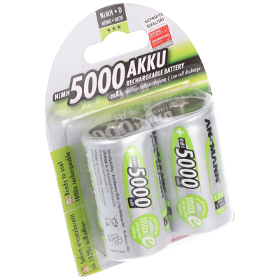 Afbeelding van Ansmann NiMH batterij mono 5000mAh, blisterverpakking van 2