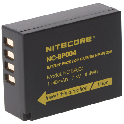 Afbeelding van Nitecore NP W126S camerabatterij voor Fujifilm