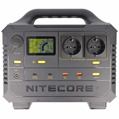 Afbeelding van Nitecore NES1200 krachtcentrale met 348.000 mAh capaciteit, perfect geschikt als mobiele voeding, de nieuwe