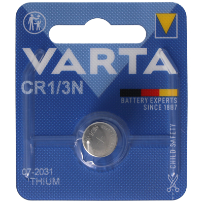 Afbeelding van varta 06131101401 knoopcel batterij 3,0V 11,6MM CR1/3N 3V 170MAH lithium geschikt voor 11,6X10,8mm