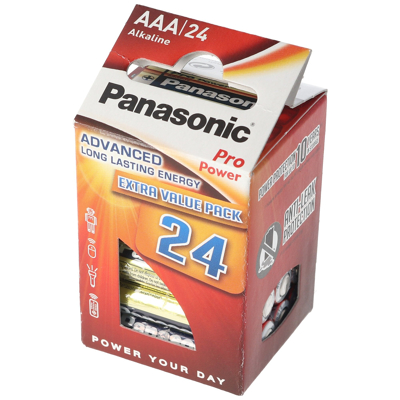 Afbeelding van Panasonic Pro Power Micro / AAA LR03 batterijen in een verpakking van 24