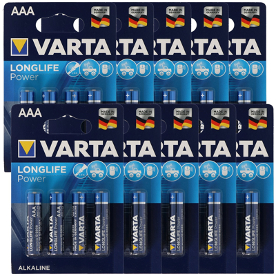 Afbeelding van Varta High Energy Longlife Micro / AAA 4903 10x 4 delige blisterkaart