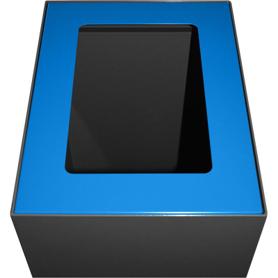 Afbeelding van V Part top voor modulaire afvalbak 60 l, blauw deksel