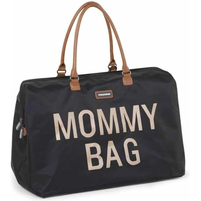 Afbeelding van Verzorgingstas Childhome Mommy Bag Big Zwart Goud