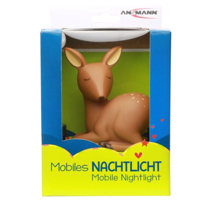 Afbeelding van Mobiel nachtlampje herten mobiel, de LED LIGHT slaaphulp voor kinderen als hertenfiguur