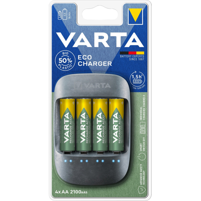 Afbeelding van Varta Household AA Batterij Oplader. AAA Oplader 4008496930364