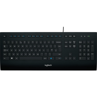 Afbeelding van Logitech Keyboard K280e, USB, zwart DE, Business