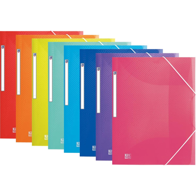 Afbeelding van Oxford Urban elastomap, voor ft A4, geassorteerde transparante kleuren elastomap