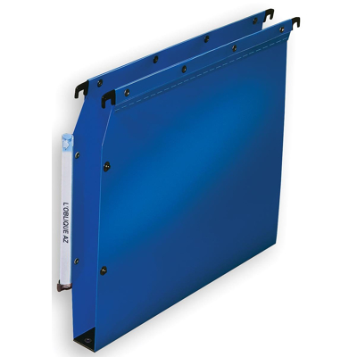 Afbeelding van 10x LOblique hangmappen voor kasten Ultimate bodem 30 mm, blauw