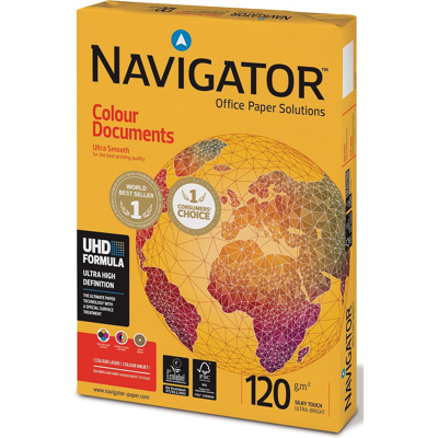 Afbeelding van Navigator Colour Documents presentatiepapier ft A3, 120 g, pak van 500 vel