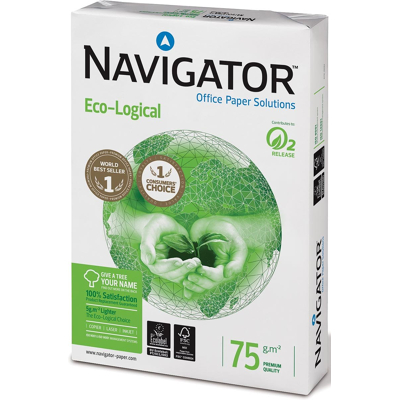 Afbeelding van Navigator Eco Logical Printpapier ft A3, 75 g, pak van 500 vel wit A3