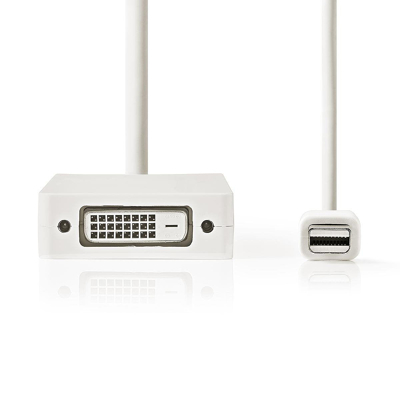 Afbeelding van Mini DisplayPort naar HDMI adapter Nedis 0.2 meter (VGA, DVI D, Full HD)