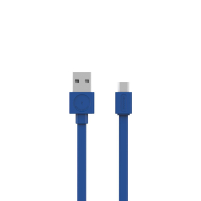Afbeelding van Allocacoc USB kabel Platte Blue