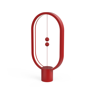 Afbeelding van Designnest Heng Balance Lamp Ellipse Red Plastic