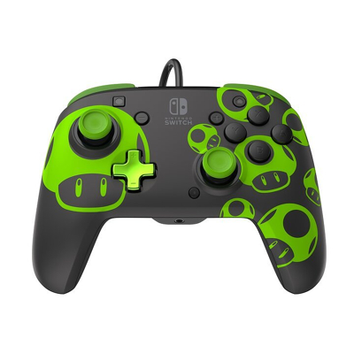 Afbeelding van PDP Gaming Rematch Wired Controller 1 Up Mushroom Glow in the Dark
