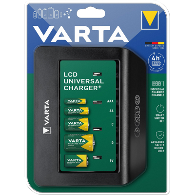 Afbeelding van Varta Lcd universele batterijlader 57688101401