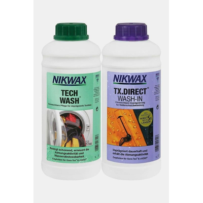 Afbeelding van Nikwax Tech Wash Wasmiddel &amp; TX Direct Impregneermiddel 1L Kleurloos Onderhoud Kleding