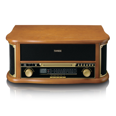 Afbeelding van Classic Phono TCD 2570 Platenspeler met DAB+/FM radio, USB encoding, CD en casettespeler Hout