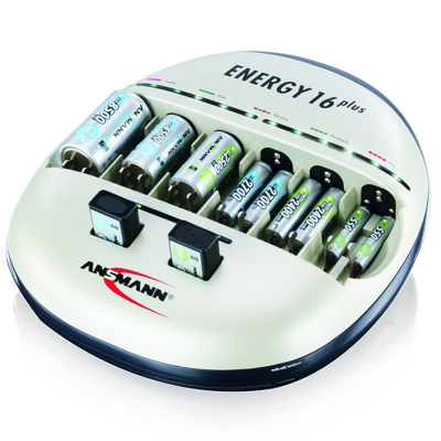 Afbeelding van Ansmann Energy 16 plus laad en onderhoudsstation voor 1 12 Micro AAA, Mignon AA batterijen