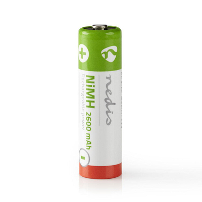 Afbeelding van Oplaadbare AA batterij Nedis 4 stuks (NiMH, 2600 mAh, 1.2 V)