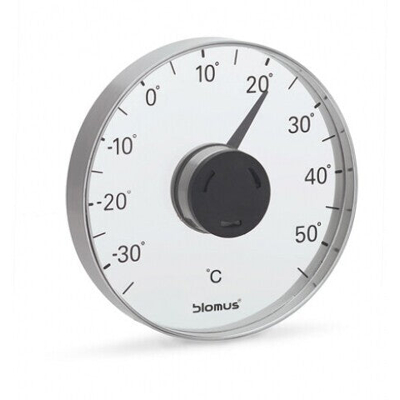 Afbeelding van Blomus raam thermometer GRADO rvs