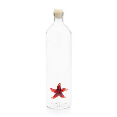 Afbeelding van Balvi starfish glazen waterfles 1,2 L