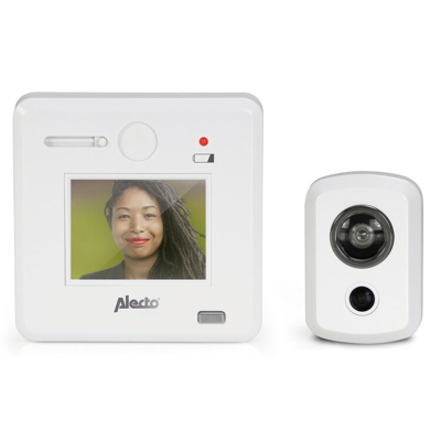 Afbeelding van Alecto DC 700 Digitale deurspion met 2.4&quot; scherm, wit White