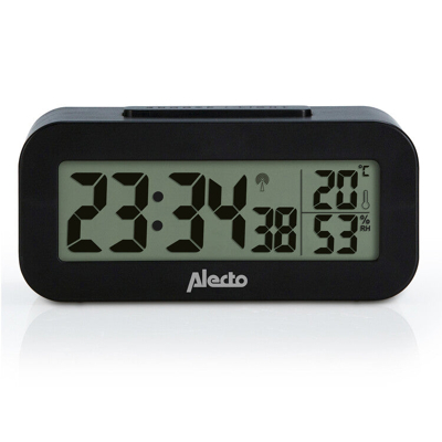 Afbeelding van Alecto AK 30 Digitale wekker met thermometer en hygrometer, zwart Black