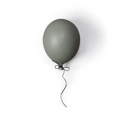 Afbeelding van Byon decoratie ballon S grijsgroen Grijs groen / 13 x 17 cm Kunsthars