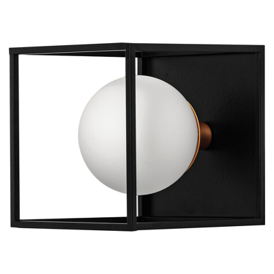 Afbeelding van LEDVANCE DECOR Vierkante badkamer wandlamp IP44, zwart, G9