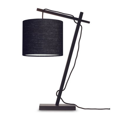 Afbeelding van GOOD&amp;MOJO Tafellamp Andes Bamboe Zwart/Zwart 30x18x46cm Zwart