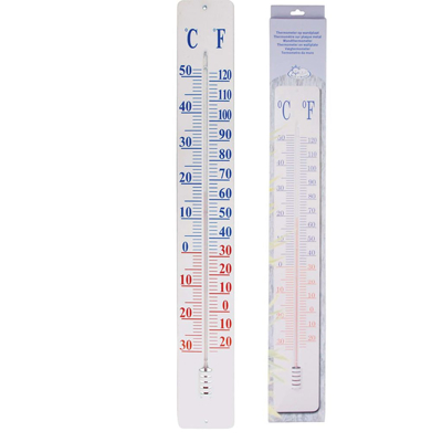 Afbeelding van Esschert Design Thermometer op wandplaat TH9 90 cm