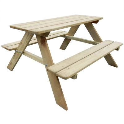 Afbeelding van Picknicktafel voor kinderen 89x89,6x50,8 cm grenenhout